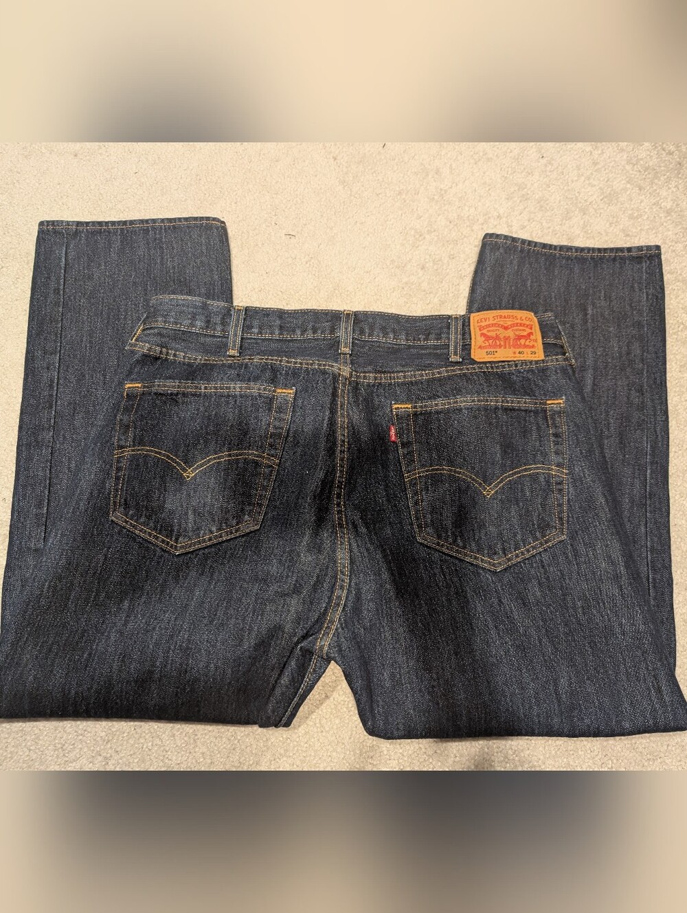 Levi's 501 Men's Indigo Straight Jeans 40x30